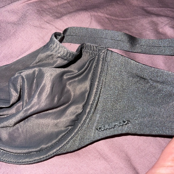 SKIMS GRAY GUN METAL Sheer Bra NWT - Picture 14 of 16